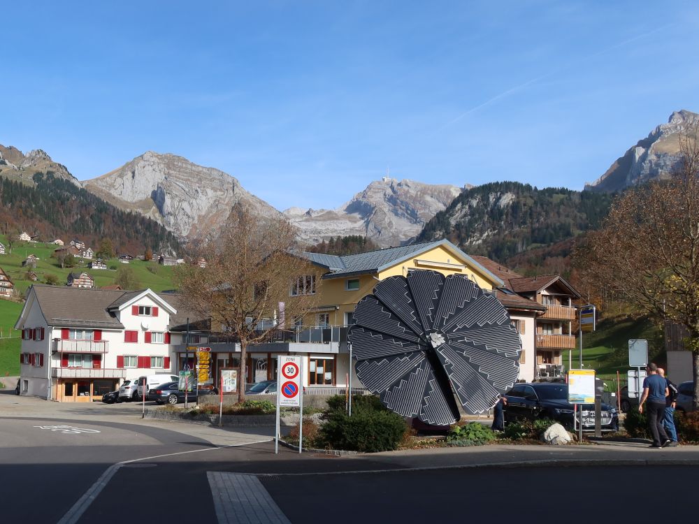 Solarblume und Säntis