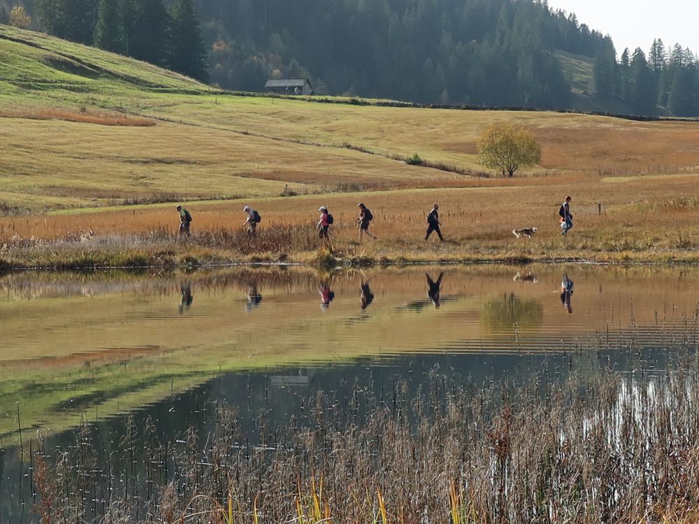 Wanderer am Gräppelensee