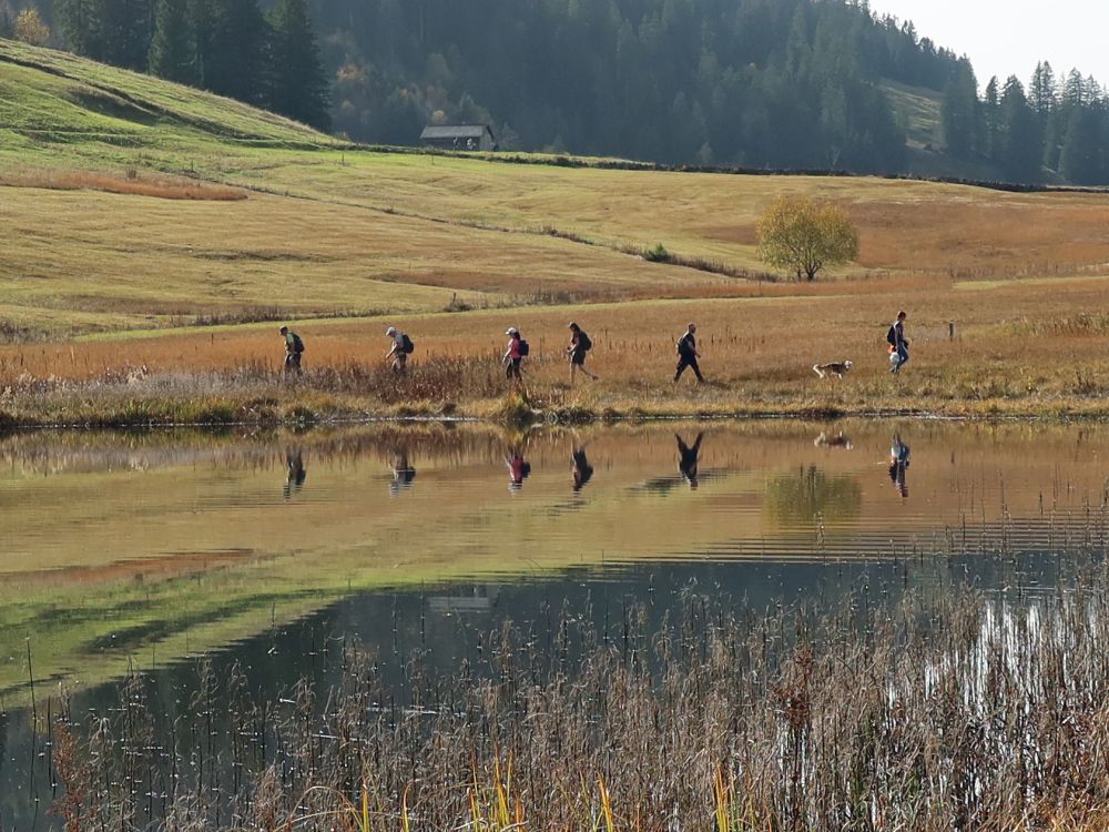 Wanderer am Gräppelensee