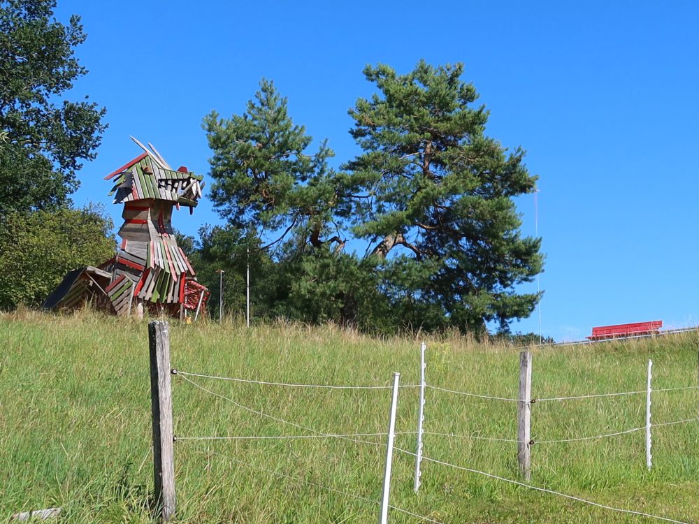 Holzmonster am Sportplatz Widenbad