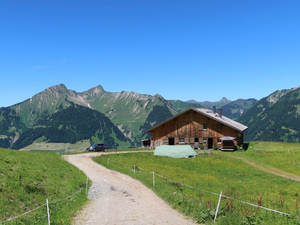 Unterpartnomalpe mit Türtschhorn und Glatthorn