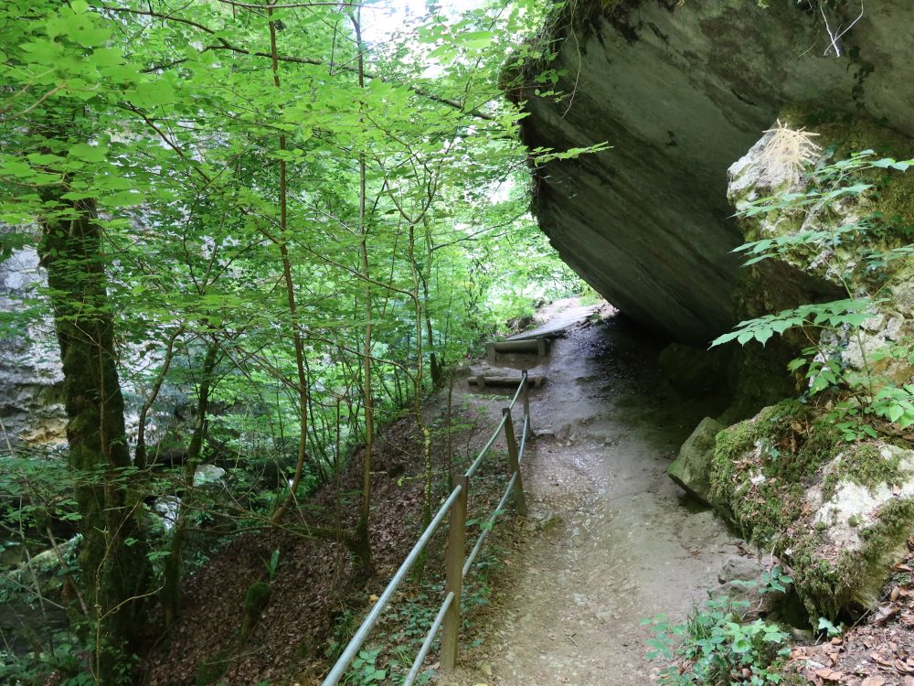 Weg über der Areuse