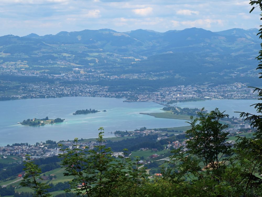 Zürichsee mit Seedamm