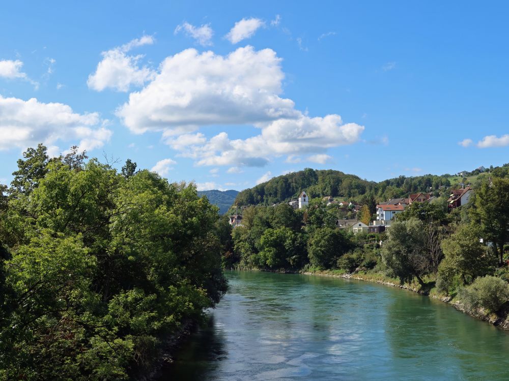 Aare und Blick Richtung Umiken