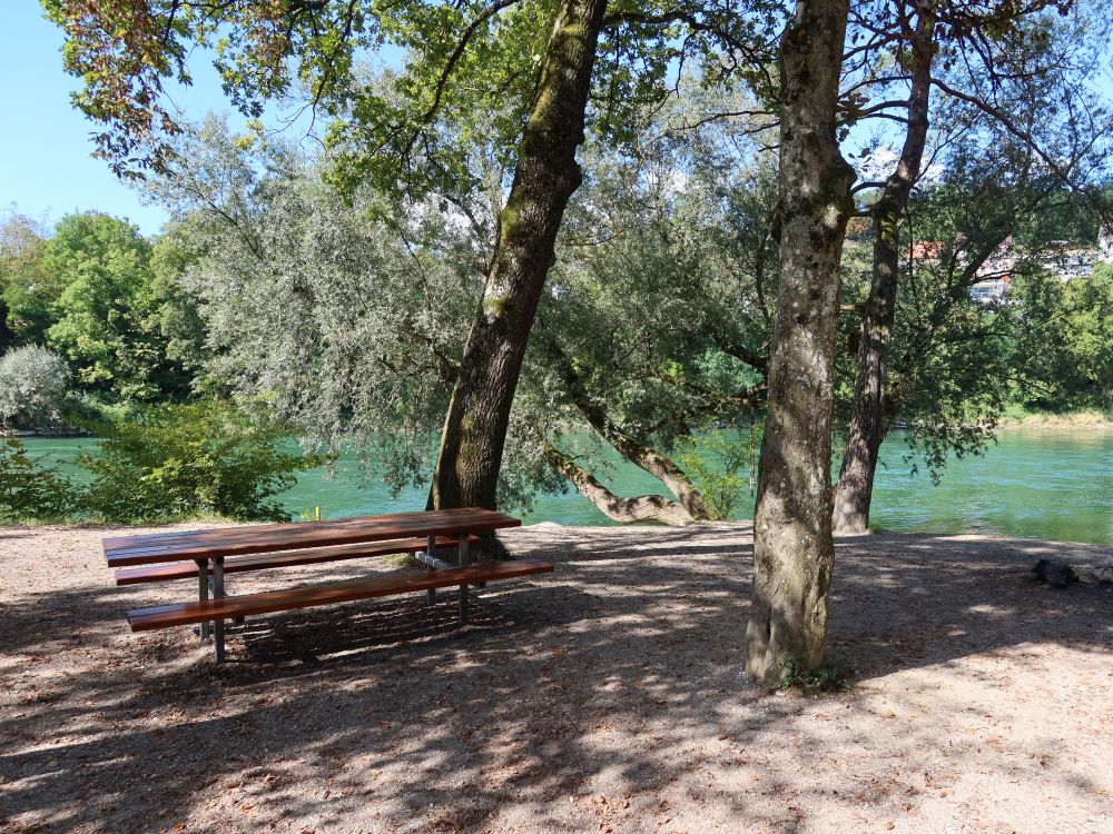 Sitzgruppe an der Aare bei Altenburg