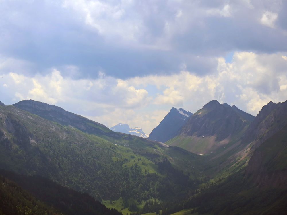 Blick Richtung Süden, ganz hinten SchächentalerWindgällen