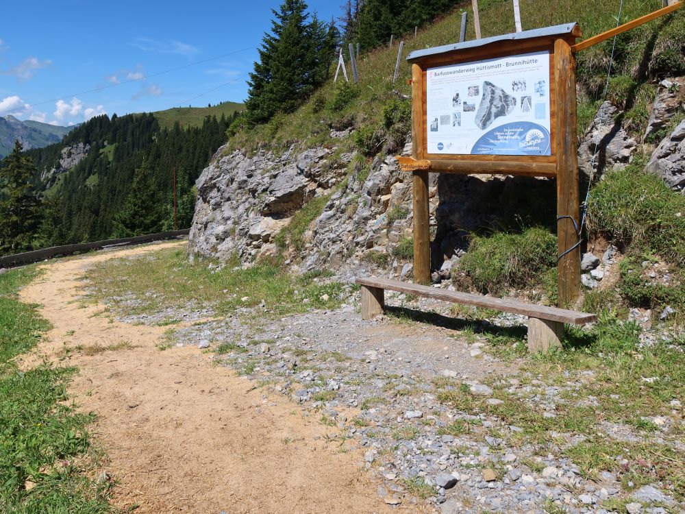 Infotafel am Barfussweg