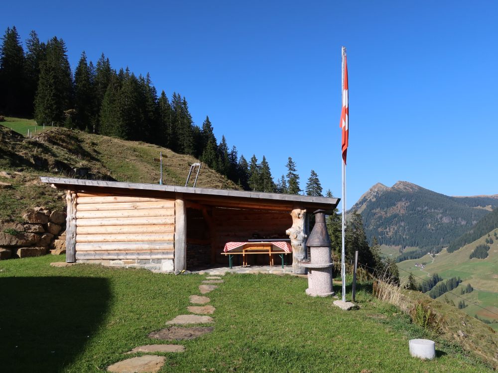 Schutzhütte bei Alp Rohr