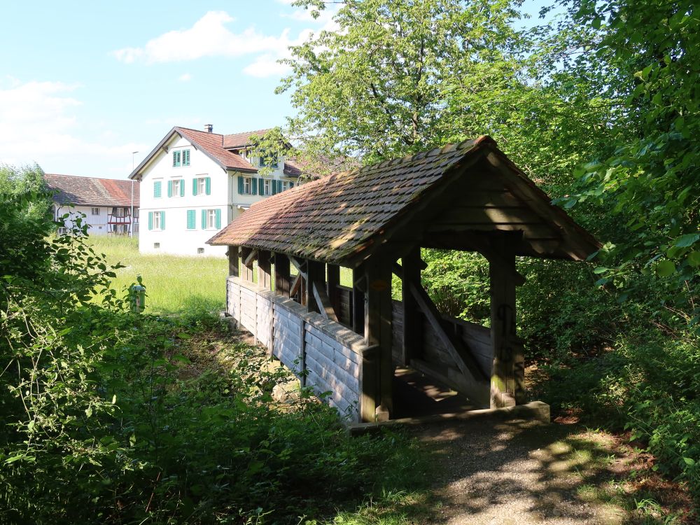 überdachter Steg übern Tanneggerbach