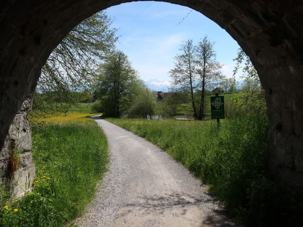 Blick aus der Bahnunterführung