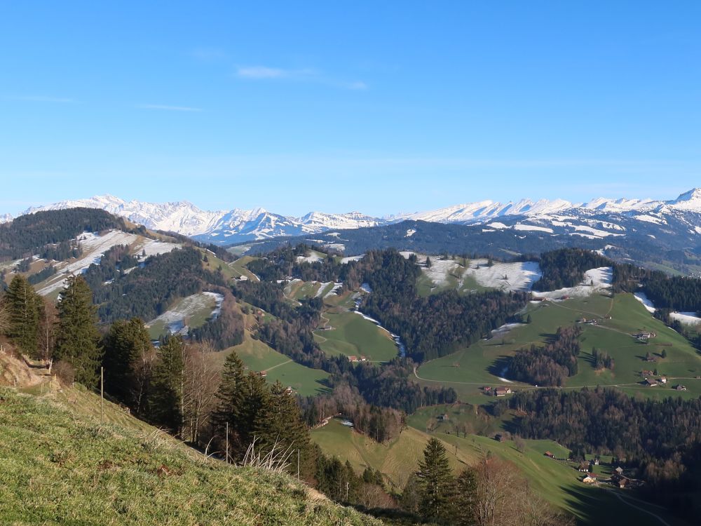 Säntis bis Churfirsten überm Goldinger Tal