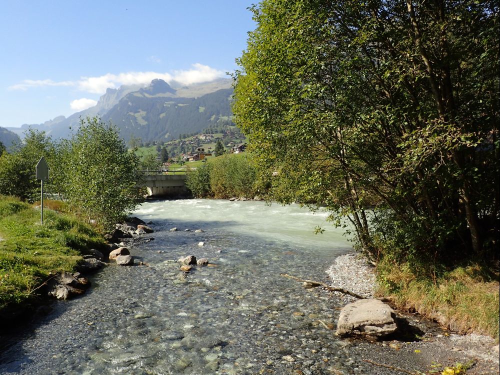 klarer Zufluss in Schwarze Lütschine