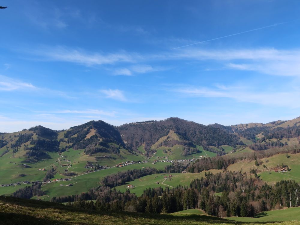 Farnergrind, Schwarzenberg und Höchhand überm Goldinger Tal