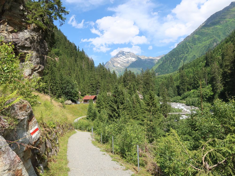 Weg im Maderanertal und Gross Düssi