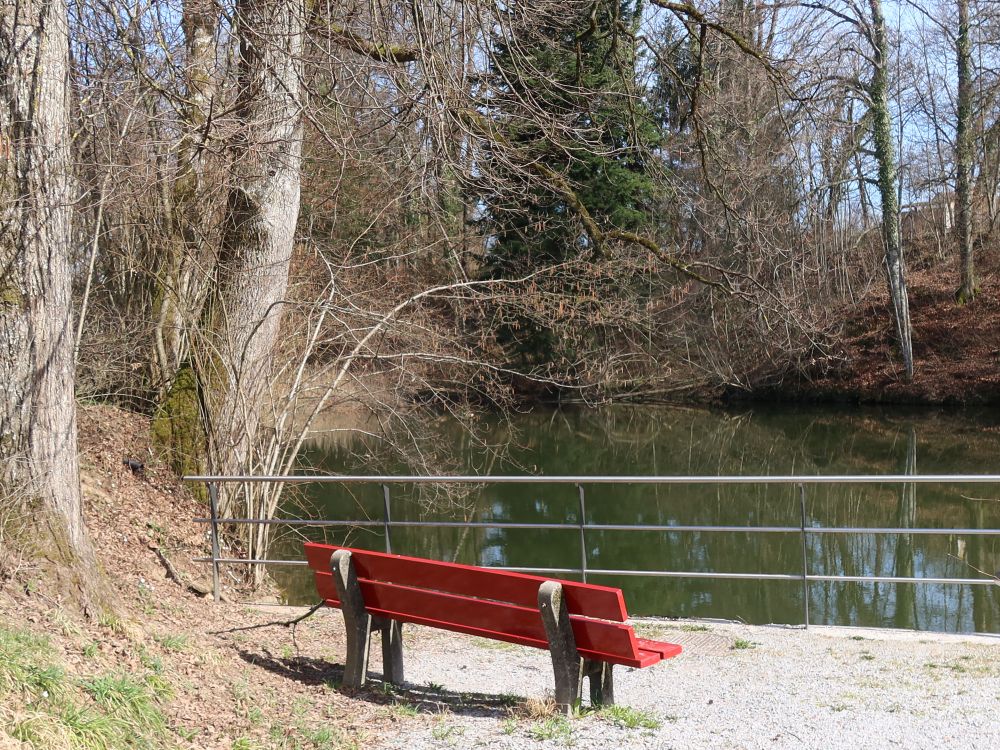 Sitzbank am Töbeliweiher