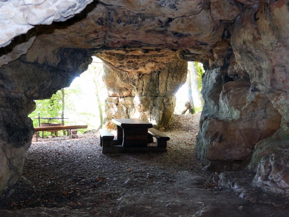 Grillstelle in der Bruderhöhle