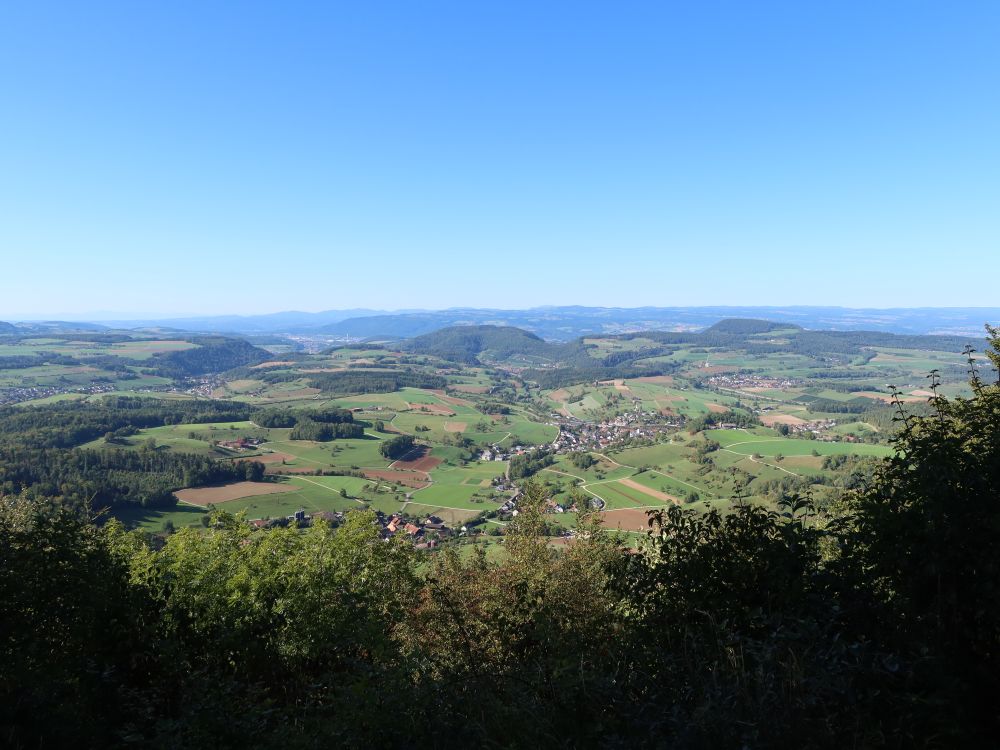 Blick Richtung Norden auf Ortschaft Zeihen