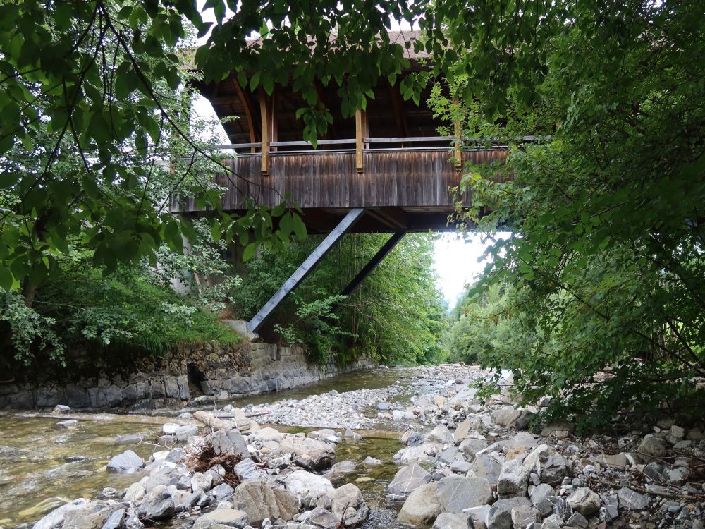 Holzbrücke über Steiner Aa