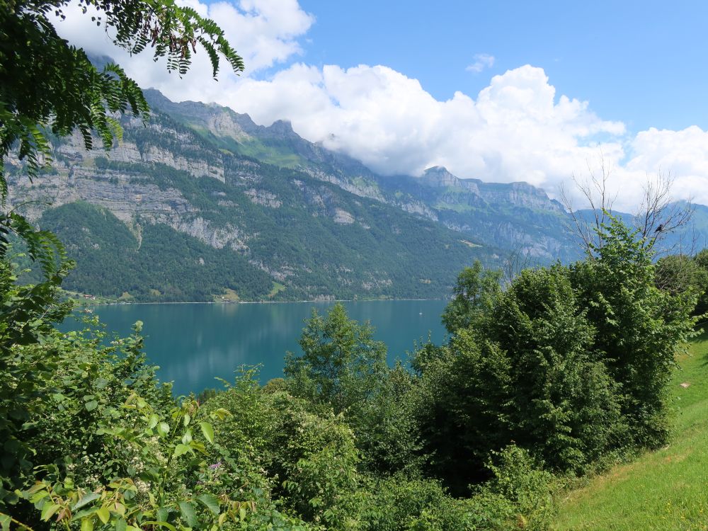 Wolken über den Churfirsten und Walensee