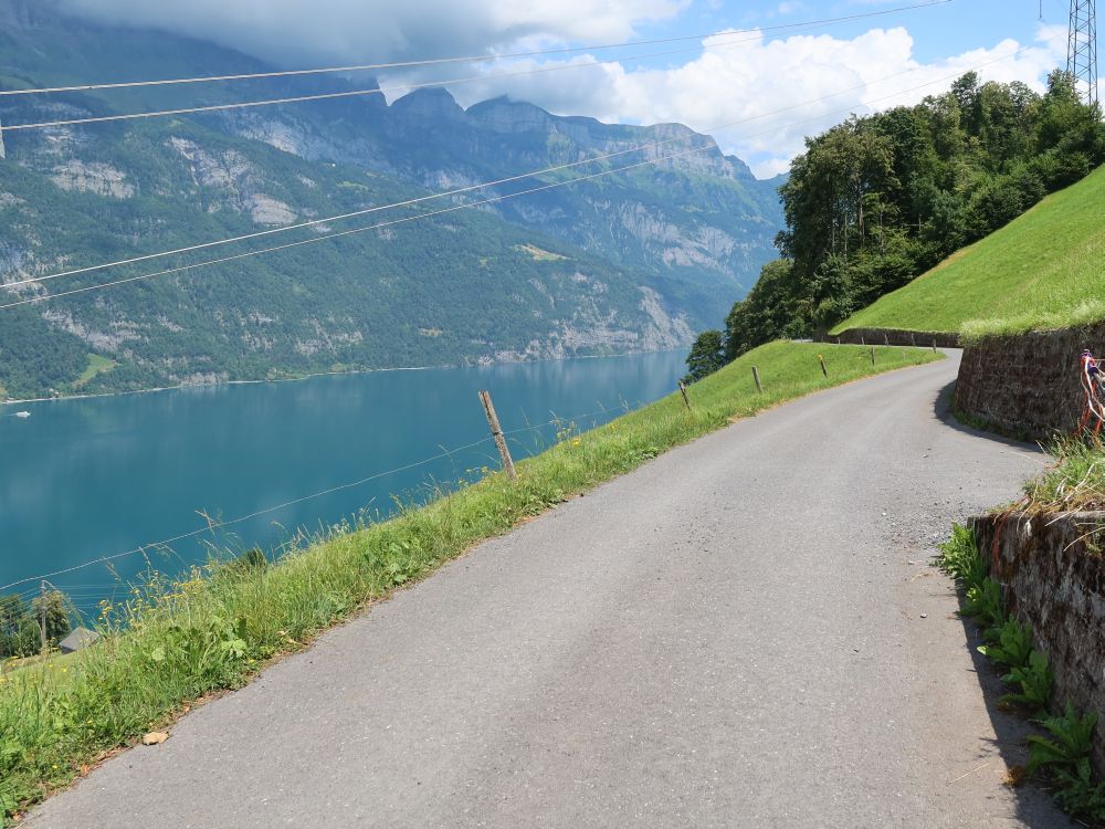 Murgtalstrasse über dem Walensee