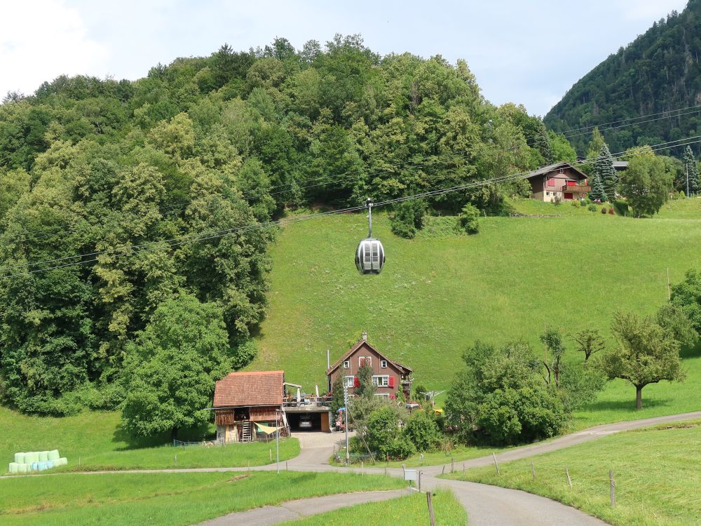 Seilbahngondel bei Oberterzen