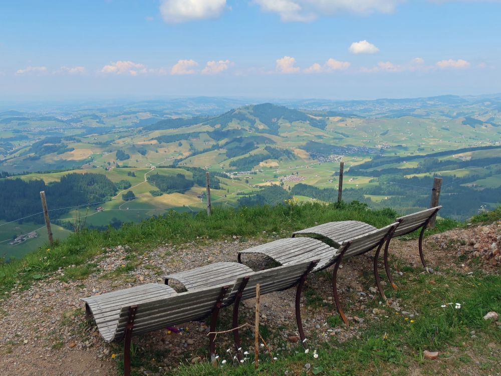 Sitzbänke mit Aussicht