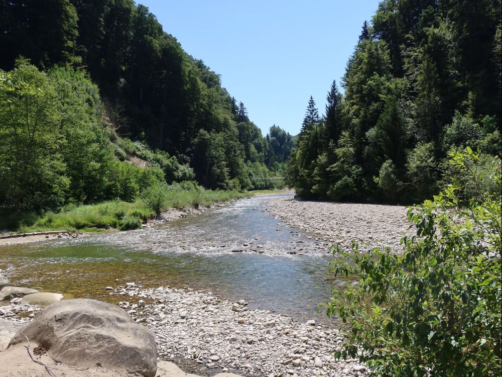 Mündung Schwarzwasser in die Sense