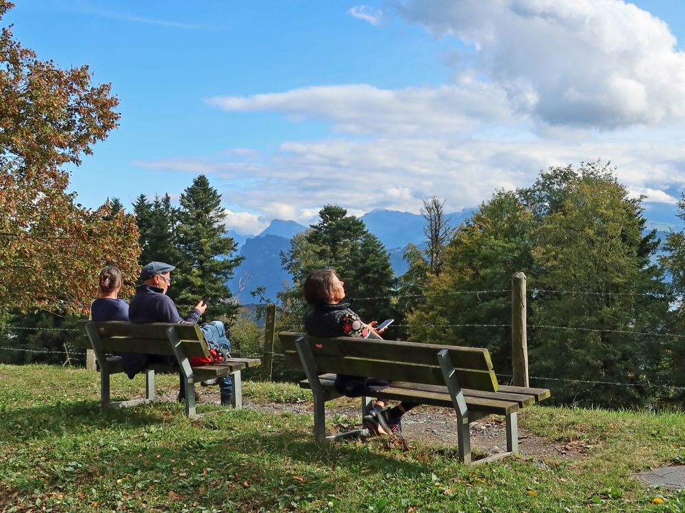 Sonnenanbeter auf der Chrüzhöchi