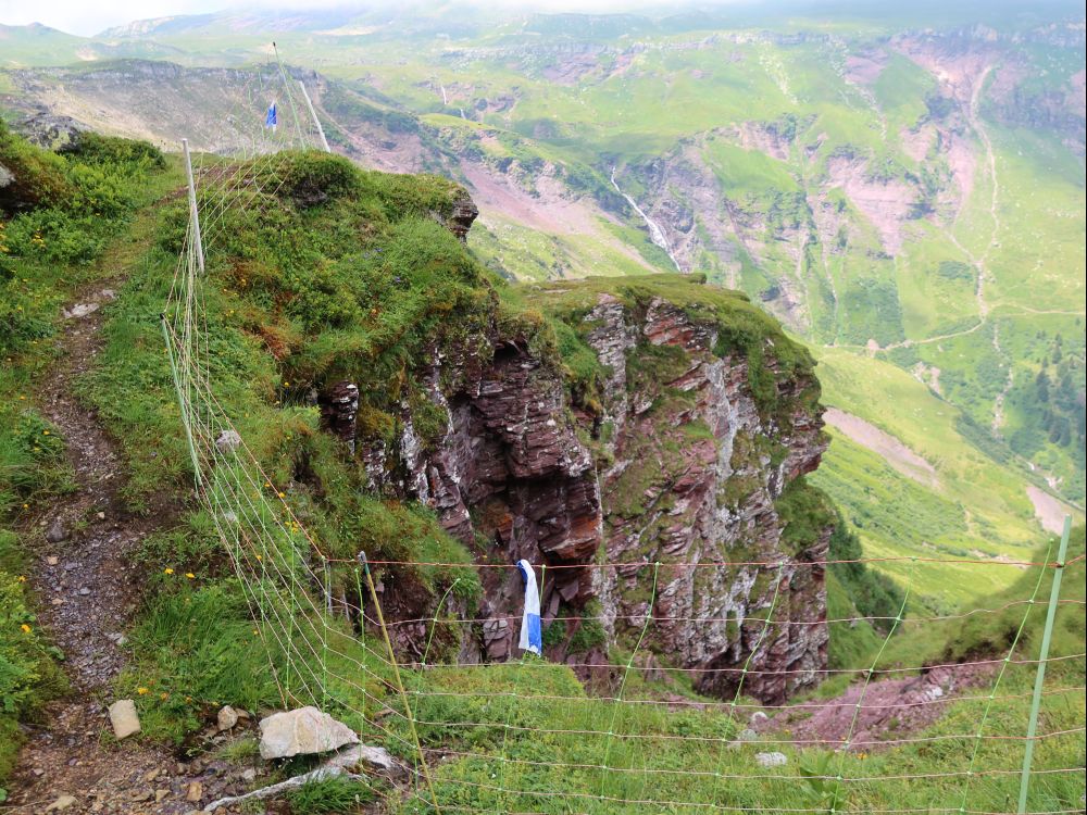 Pfad an der Bergkante