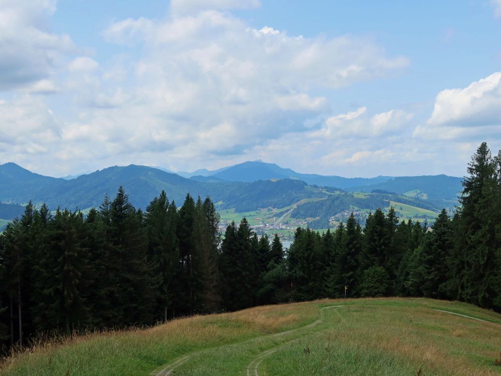 Blick Richtung Rigi (ganz hinten)