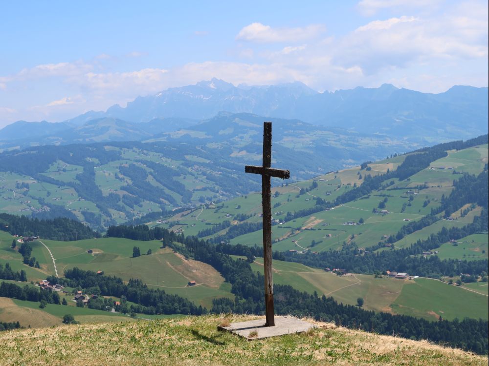 Kreuz am Schwammegg mit Säntis