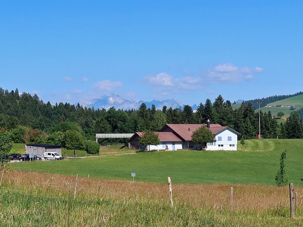 Schiessstand und Säntis