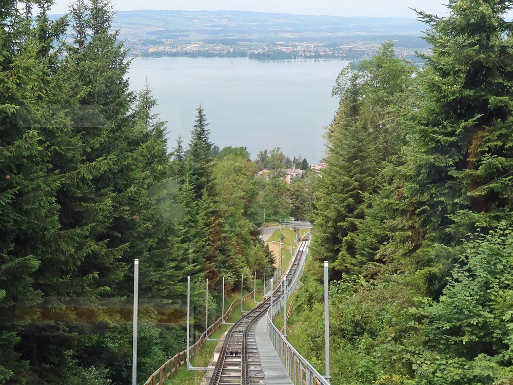 Zugerbergbahn und Zugersee