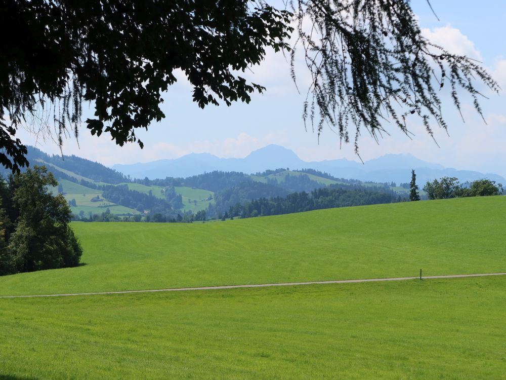 Mattstock, Speer und Glärnisch im Dunst