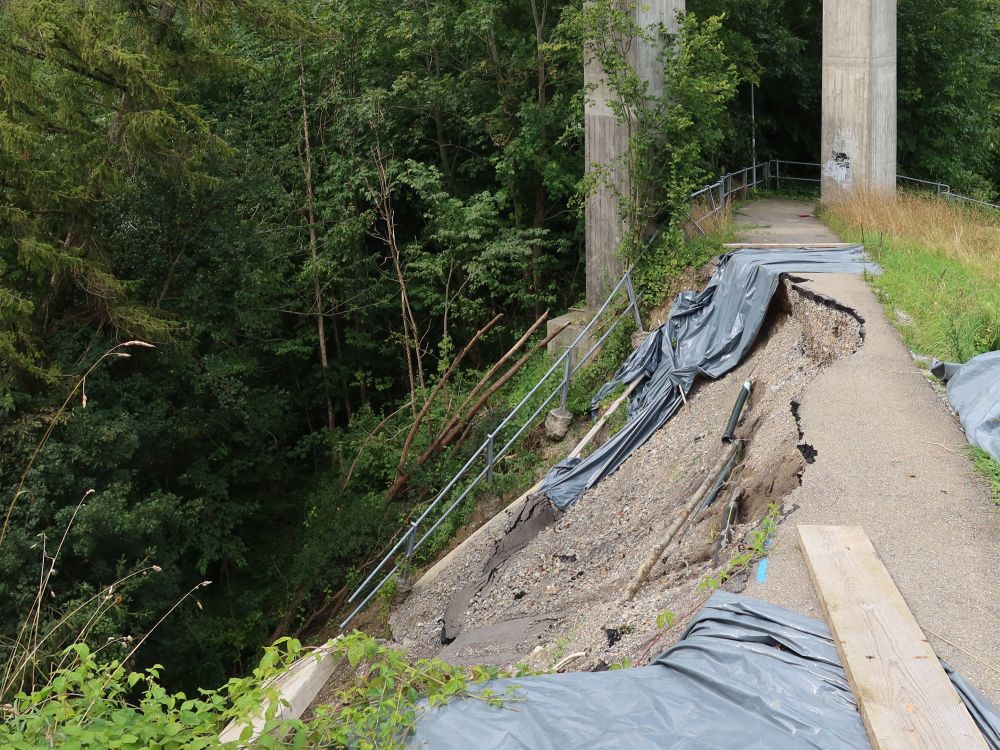 abgerutschter Fussweg