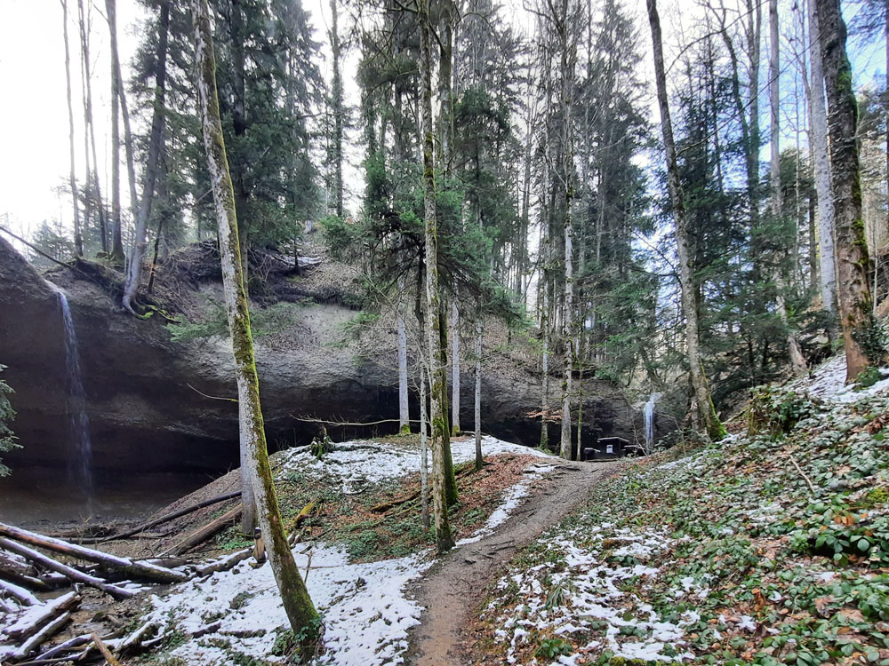 zwei Wasserfälle