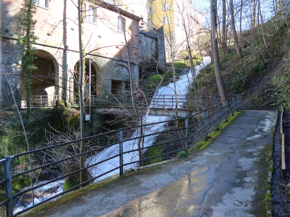 Wasserfall in der Mülenenschlucht