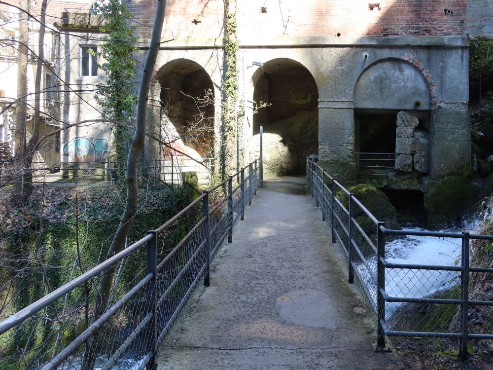 Steg in der Mülenenschlucht