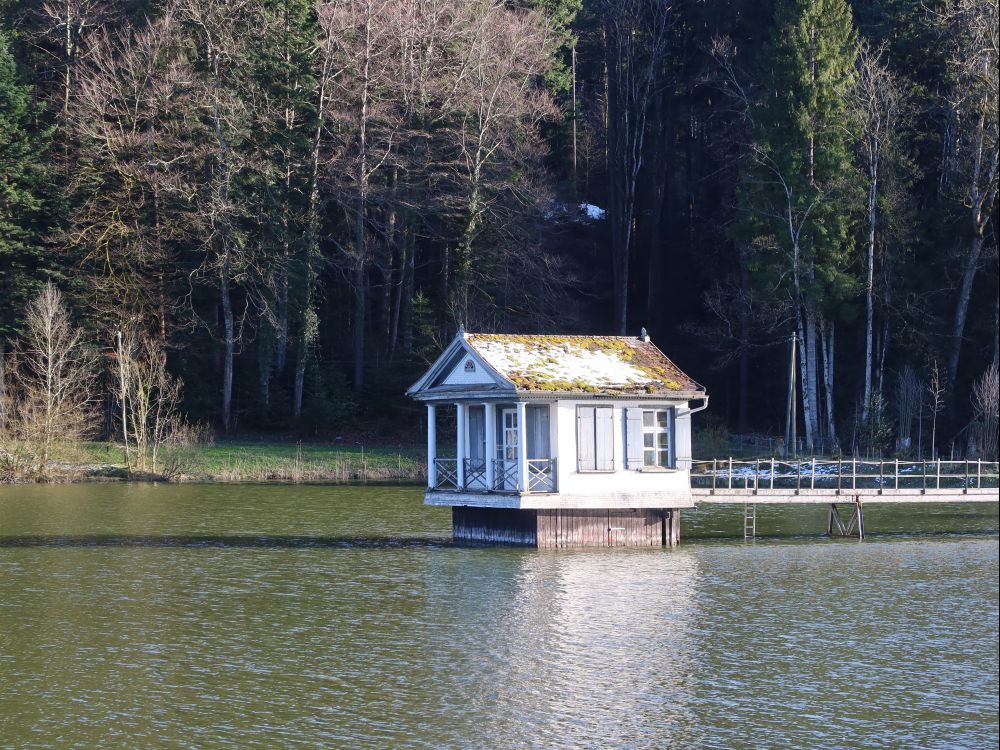 Hütte im Wenigerweiher