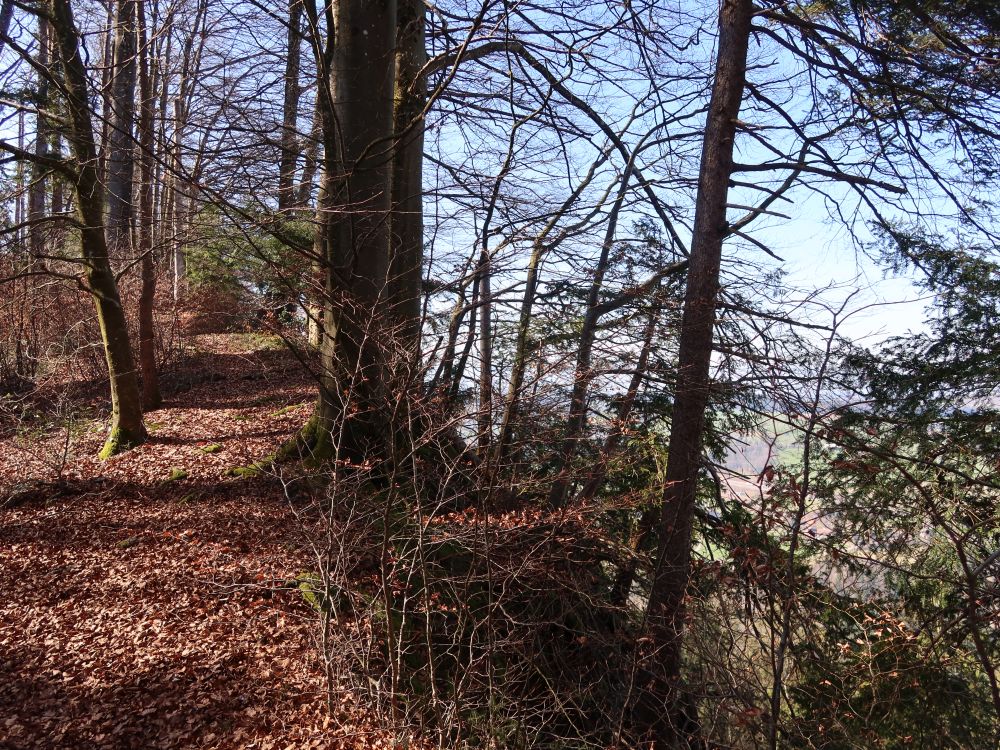 Pfad an der Bergkante