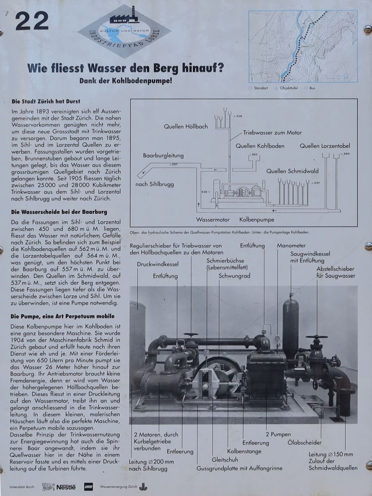 Infotafel zur Kohlbodenpumpe