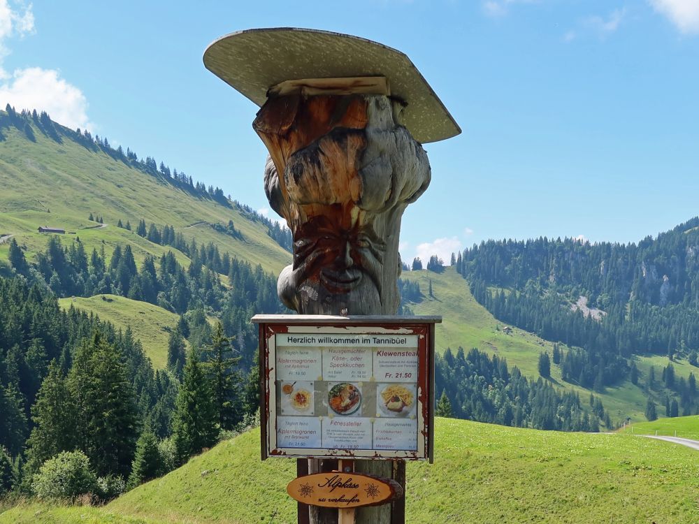 Speisekarte vom Tannibüel
