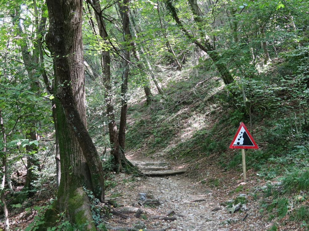 Steinschlaggefahr