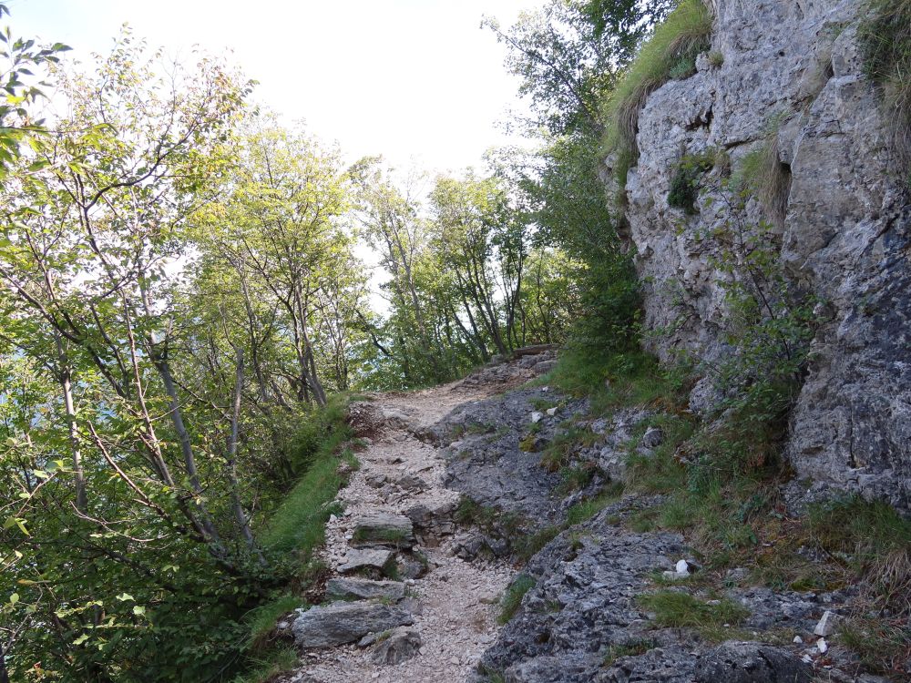 Pfad an der Felswand