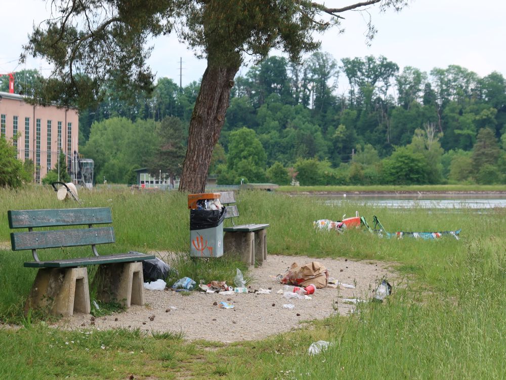 Müll am Grillplatz