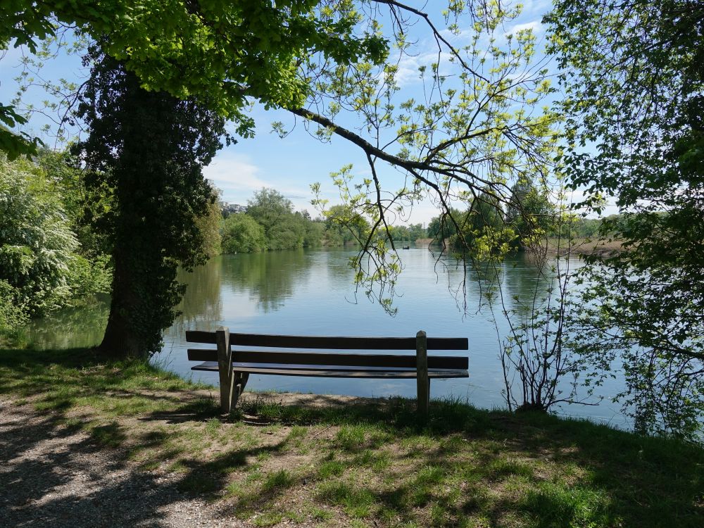 Sitzbank an der Limmat