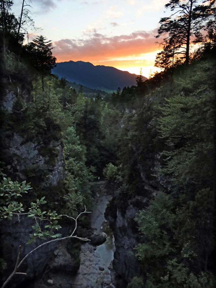 Schluchtblick bei Abendstimmung