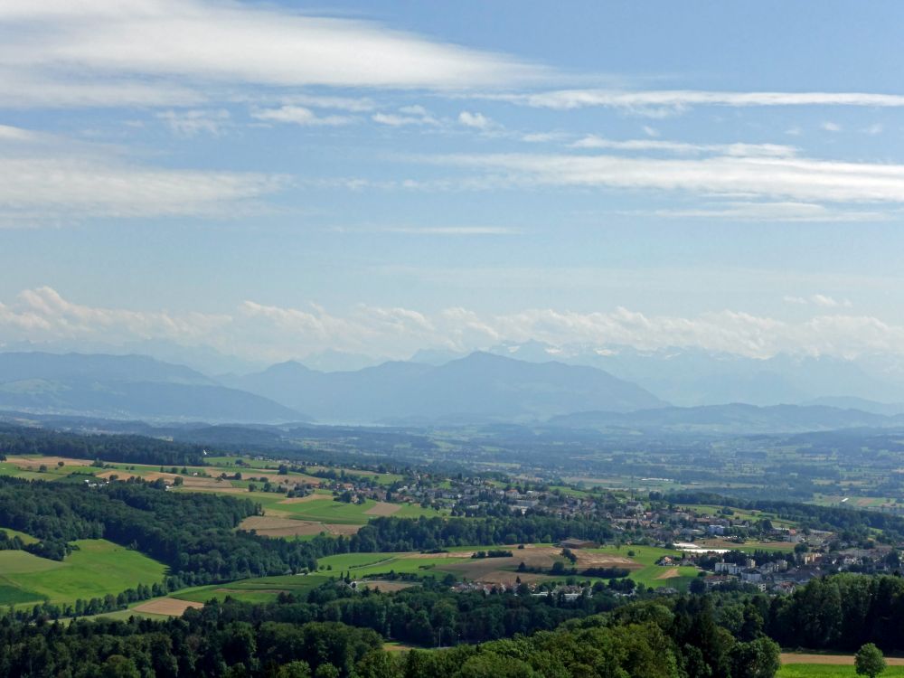 Blick Richtung Zugersee und Rigi