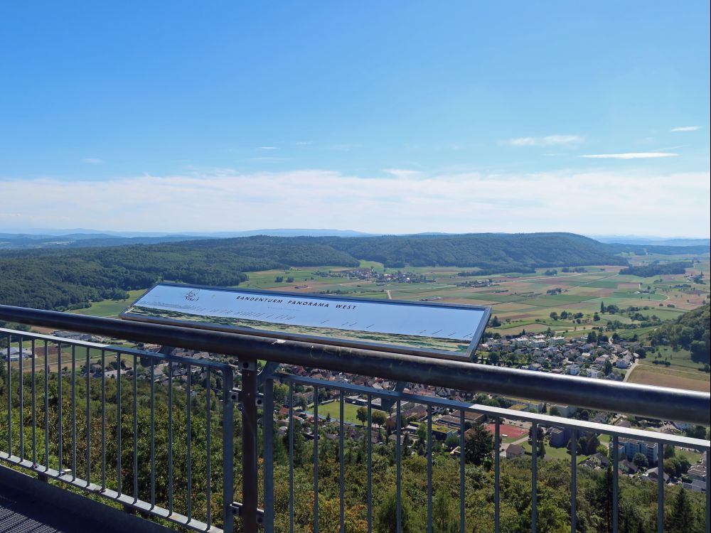 Panoramatafel auf dem Randenturm