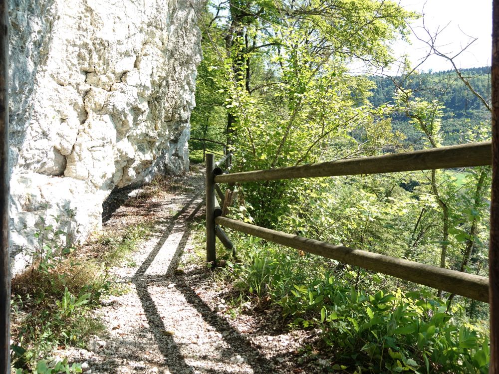 gesicherter Bergpfad